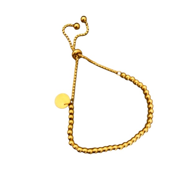 NWT Elegant Gold Beaded Bracelet - Picture 3 of 4